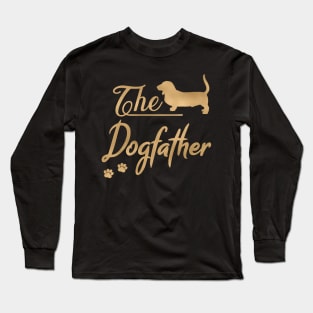 The Basset Hound Dogfather Long Sleeve T-Shirt